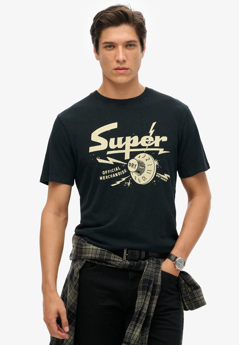 Superdry & Co ROCKER GRAPHIC  czarny