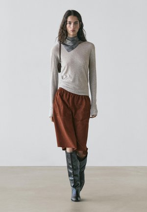 A-snit nederdel - brown