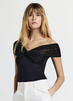 Calliope O IN TULLE - Top - ultrablack