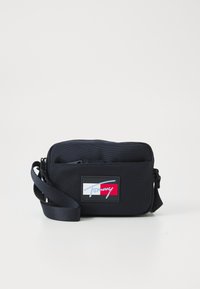 SCRIPT FLAG CROSSOVER BAG UNISEX - Sac bandoulière - space blue