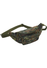 Kamo fanny packas su keliais užtrauktukais kišenėmis, pagamintas iš patvarios medžiagos. Yra tvirta žalia reguliuojama dirželė ir glotni tekstūra.