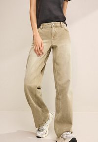 Next - BAGGY - Jeans Straight Leg - beige Thumbnail-Bild 1