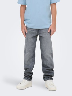 ONLY & SONS junior GESCHNITTEN OSJEDGE GESCHNITTEN - Tiesaus kirpimo džinsai - medium grey denim