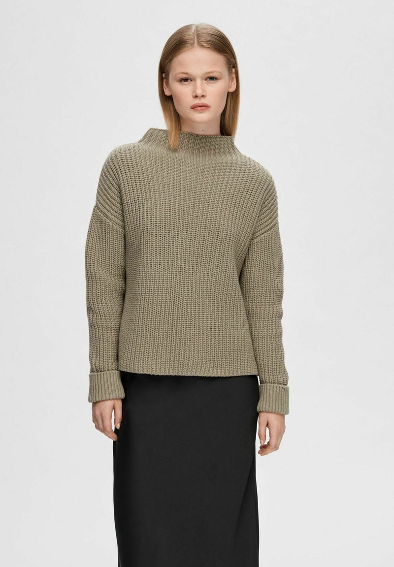 Selected Femme SLFSELMA  - Trui - greige