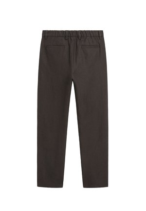Massimo Dutti, Stoffhose - mottled dark brown