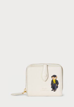 POLO BEAR LEATHER COMPACT WALLET - Peňaženka - ivory