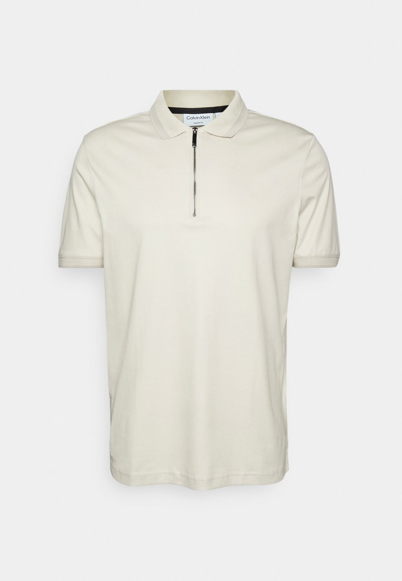 Calvin Klein Tailored SMOOTH ZIP Polo stony beige/sabbia Zalando.it