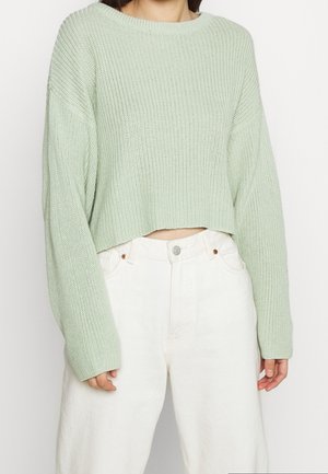 Strickpullover - light green