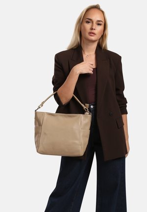 DrachenLeder, Handtas - taupe beige