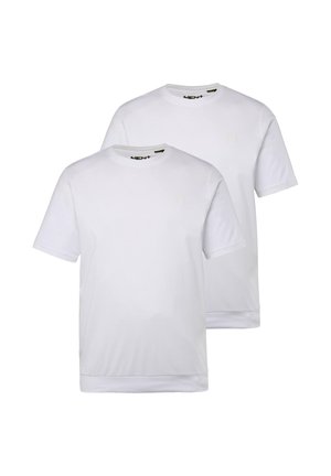 2ER PACK BAUCHFIT HALBARM - T-paita - snow white