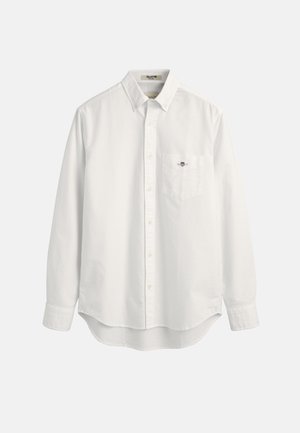 GANT REG OXFORD - Vapaa-ajan kauluspaita - white