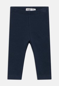 Κολάν σε ναυτικό μπλε χρώμα από υφασμένο βαμβάκι. Εφαρμοστή σχεδίαση με ελαστική μέση για άνεση. Ομαλό τελείωμα στο αστράγαλο.