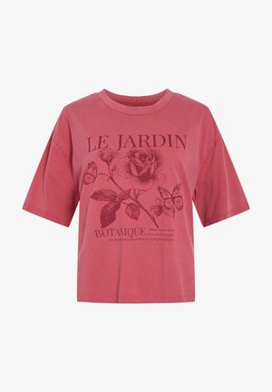 VILA, VIRUBIE - T-shirt print - holly berry