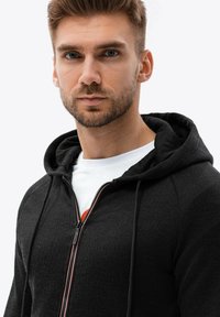 Ombre Mikina na zip - black