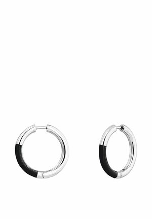 MEDIANO CON ESMALTE - Pendientes - silver-coloured