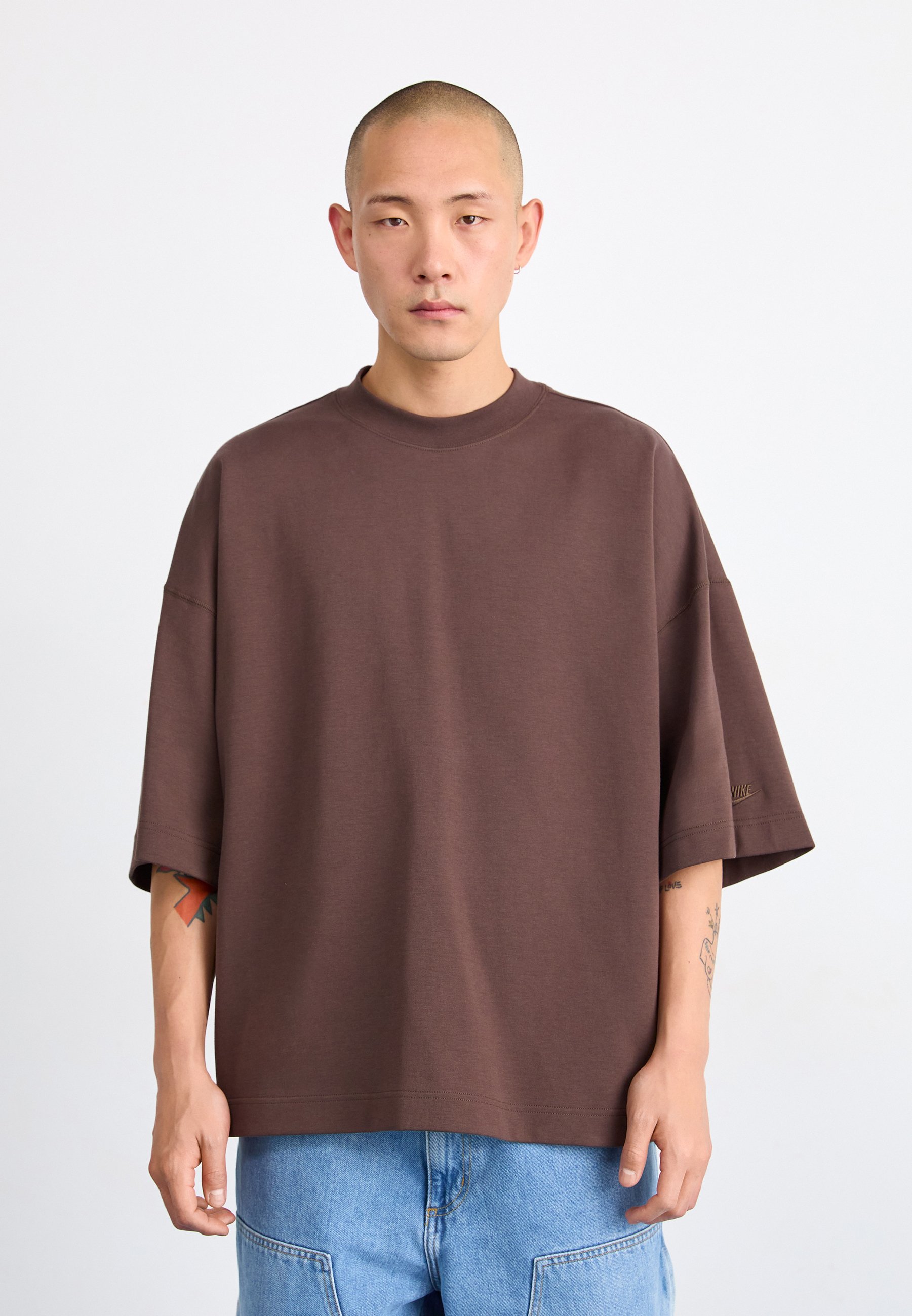 Nike Sportswear TECH FLEECE - Basic T-shirt - baroque brown