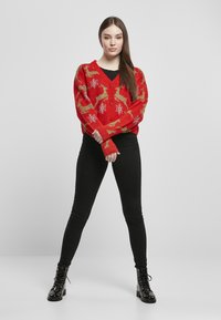 Urban Classics - OVERSIZED CHRISTMAS  - Strickjacke - red/gold Thumbnail-Bild 1