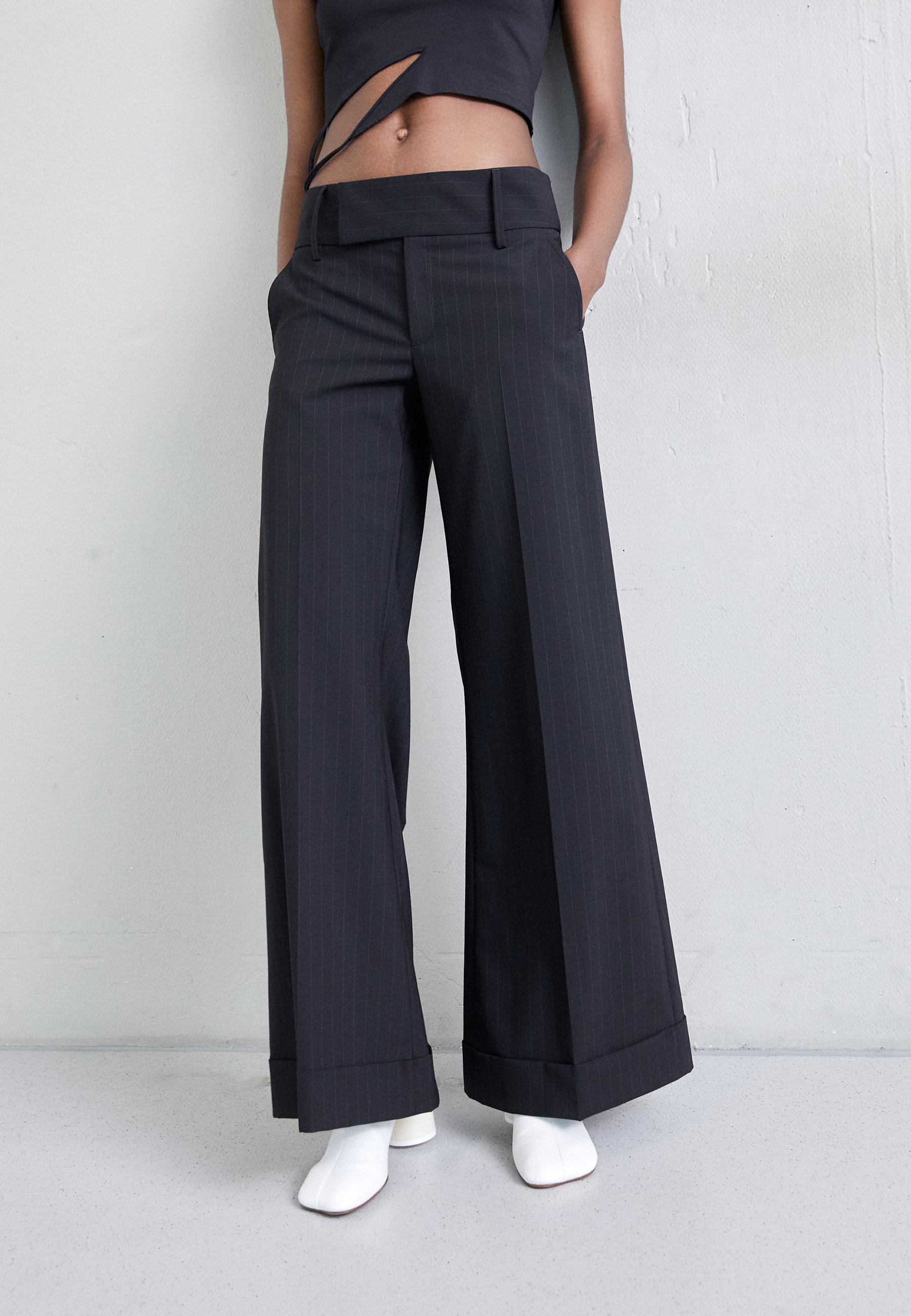 Pantalon Femme Décontracté Maison Margiela - Laine Grise - Taille US 6 (IT 42) - Neuf Avec étiquettes