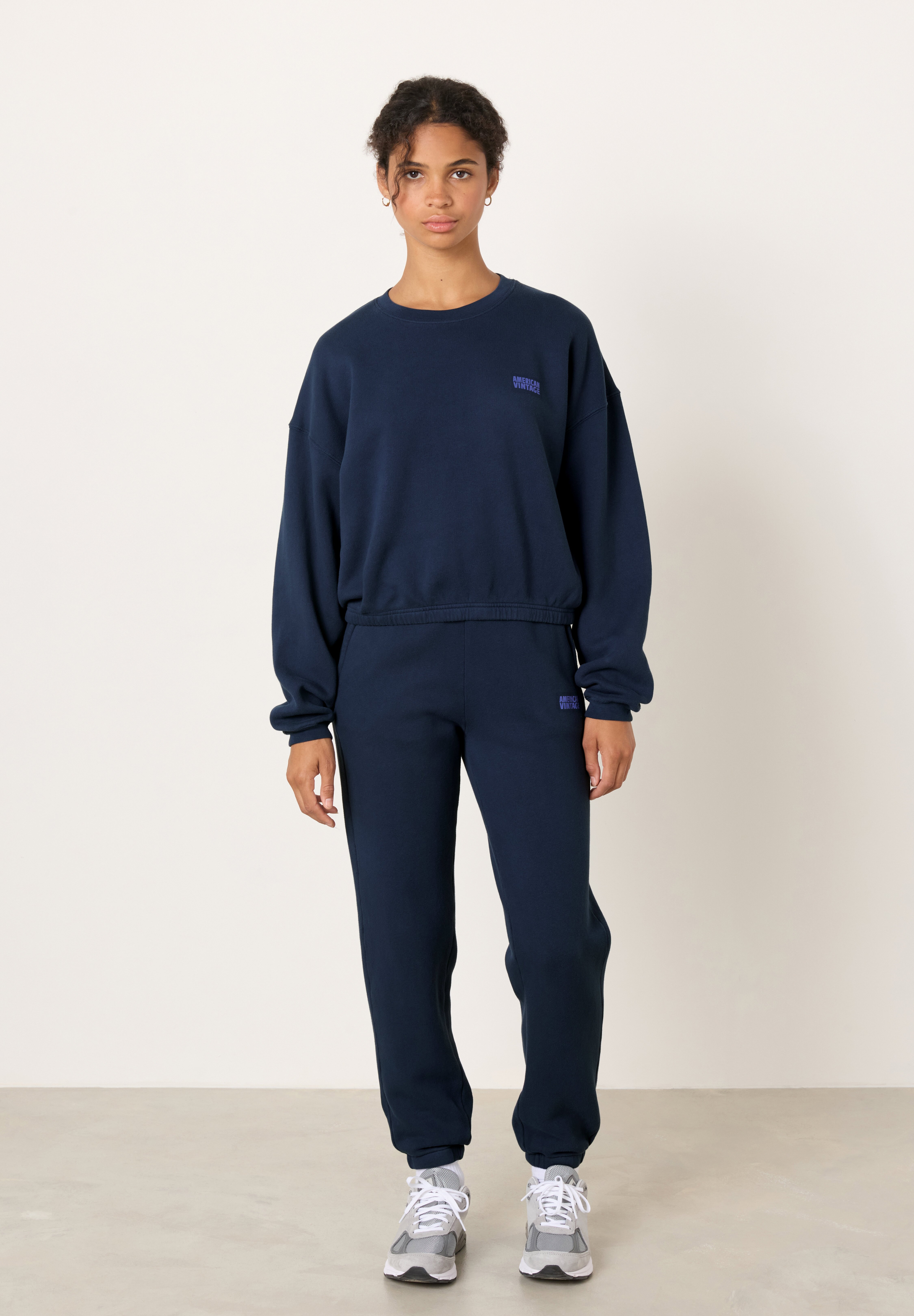 American Vintage AMERICAN VINTAGE IZUBIRD - Sweatshirt - marine