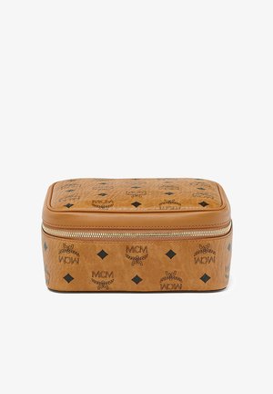 MCM OTTOMAR IN VISETOS - Wash bag - cognac