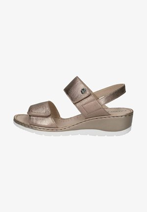 Caprice Sandali s polno peto - taupe metallic