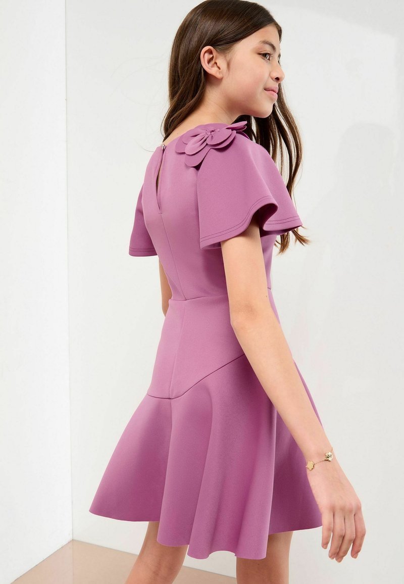 Flutter Sleeve Lipsy Day Dresses Lipsy REGULAR FIT 3D CORSAGE Day Dress  Purple Zalando