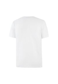 White short-sleeve t-shirt, made from smooth cotton, featuring a crew neckline and a plain back design with a regular fit.
