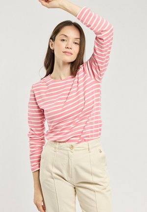 Armor lux, T-shirt à manches longues - flowering ginger blanc