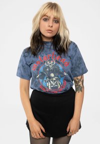 Paradiso Clothing MOTORHEAD BORN TO LOSE BIKER DYE WASH - Print T-shirt - navy