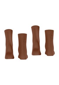 Esprit Diamond Knit 2-Pack - Socken - rosewood