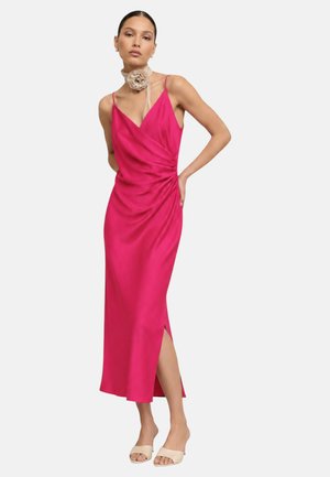Imperial, ABITO MIDI CON SPALLINE E ARRICCIATURE DONNA FUCSIA IMPERIAL - Vestito casual - fucsia