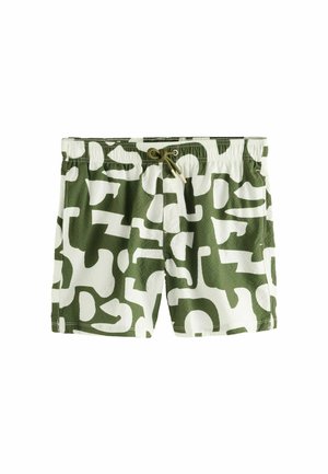 REGULAR FIT - Swimming shorts - green abstract print