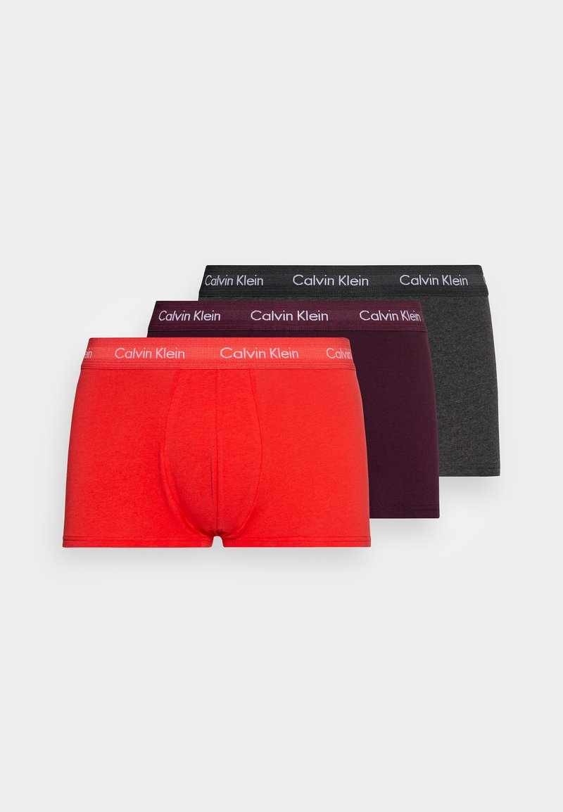 Calvin Klein Underwear - LOW RISE TRUNK 3 PACK - Hlače - rhone/charcoal/orange, Povečajte