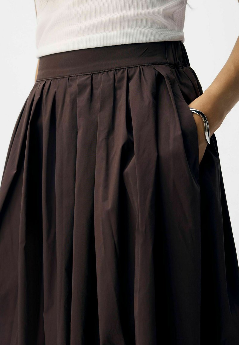Jupe C&A Marron à Volants Taille 38 - Occasion Très Bon état