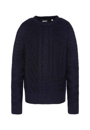 COL ROND TORSADÉ - Strickpullover - marine