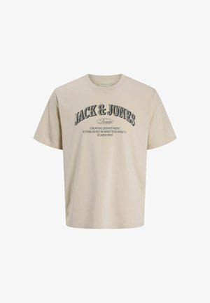 Jack & Jones, JJEDENVER LOGO TEE SS O-NECK SN PLS - T-shirt imprimé - moonbeam
