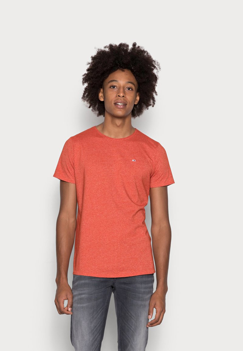 Tommy Jeans SLIM JASPE CREW NECK - T-shirt básica - orange spice