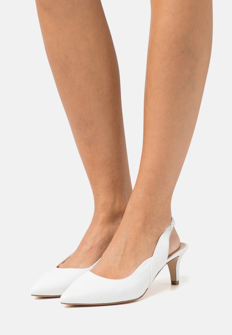Caprice Classic heels white perlato/white Zalando.ie