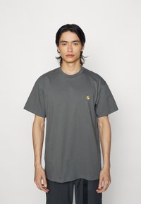 Carhartt WIP CHASE - T-shirt básica - thyme/gold