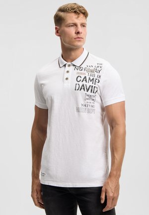Camp David, CAMP DAVID POLOSHIRT MIT VINTAGE PRINTS - Poloshirt - offwhite