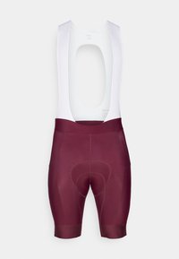 MENS CORE BIB SHORTS - Cuissard à bretelles - burgundy/white