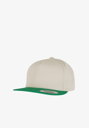 Flexfit CLASSIC 5 PANEL SNAPBACK - Pet - beige green