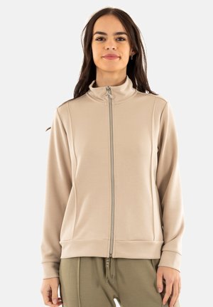 Felpa con zip - beige