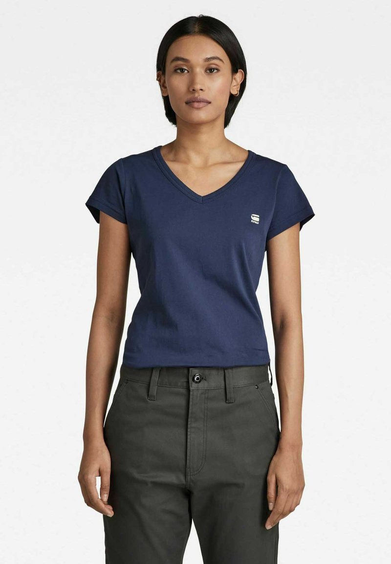 G-STAR EYBEN SLIM - Basic póló - sartho blue