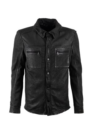 Lederjacke - black