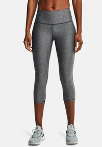 Under Armour HI CAPRI - Calças desportivas 3/4 - charcoal light heather