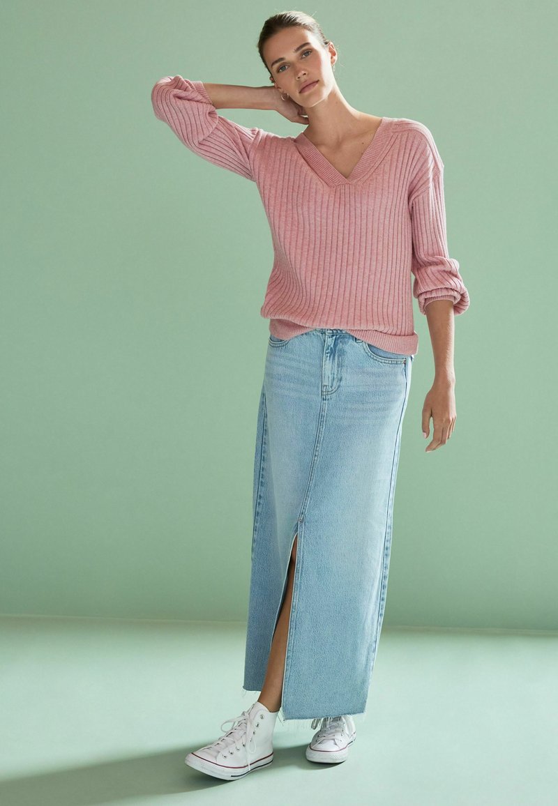 Next V NECK - Pulóver - blush pink