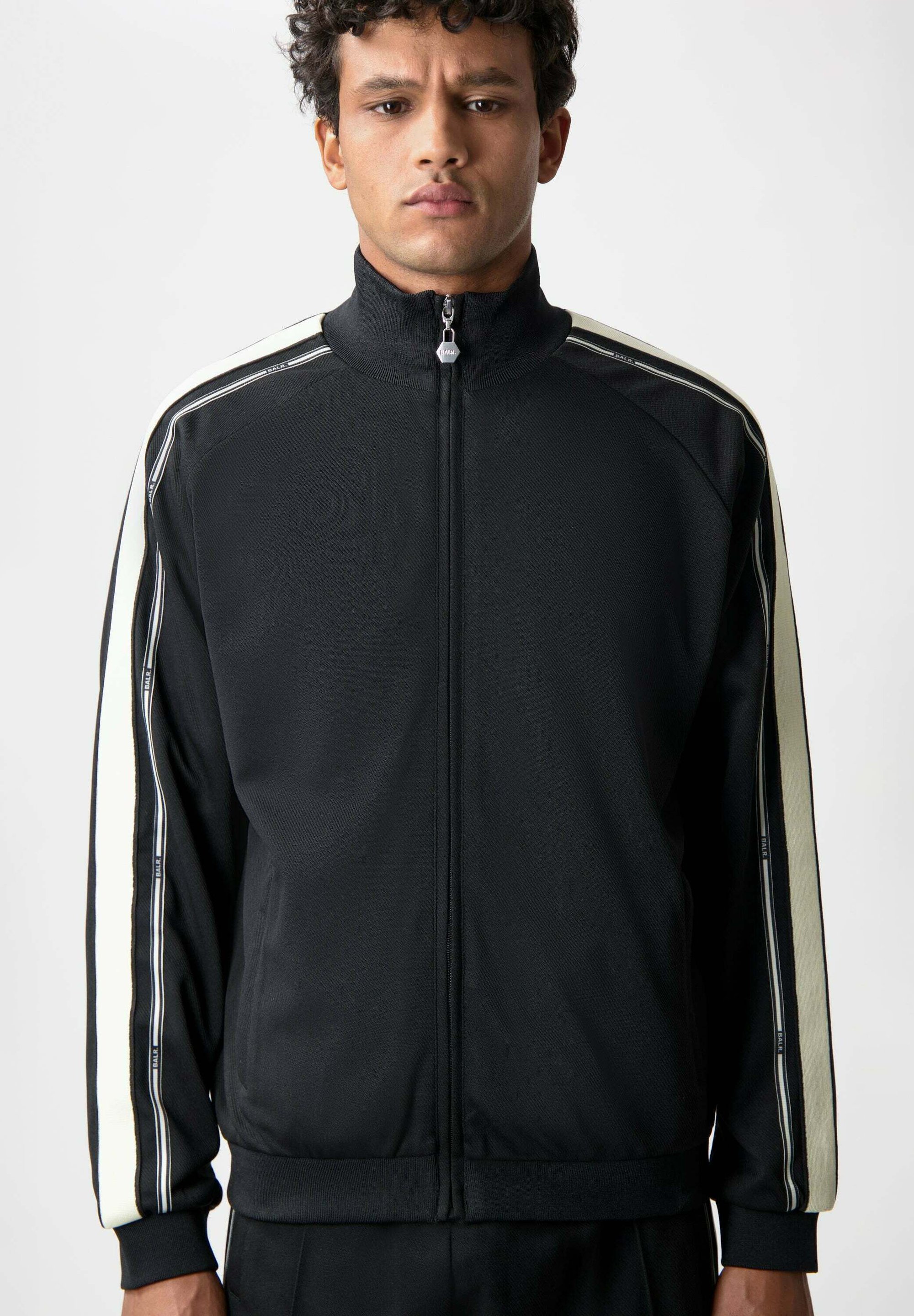 BALR. TAPE TRACK - Bomber Jacket - jet black/black - Zalando