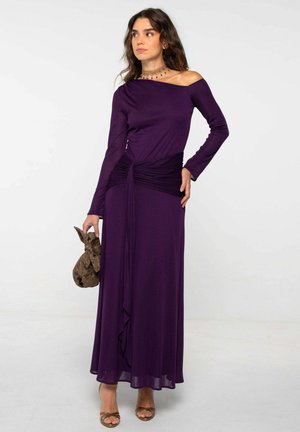FAJÍN Y ASIMÉTRICO - Vestido largo - morado
