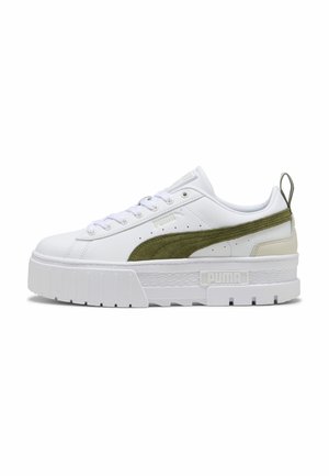 Puma MAYZE LTH WN'S - Sneaker low - puma white-olive green